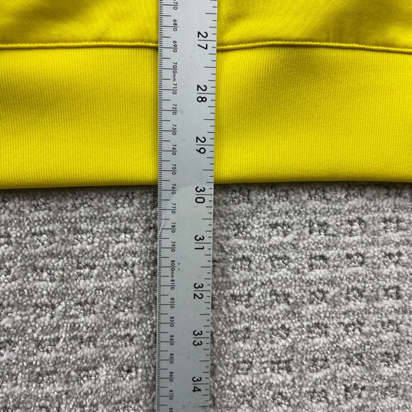 Adidas Basketball Sleeveless Hoodie Men 2XL Yellow Navy Blue Hooded Baller Hoops - Picture 8 of 8